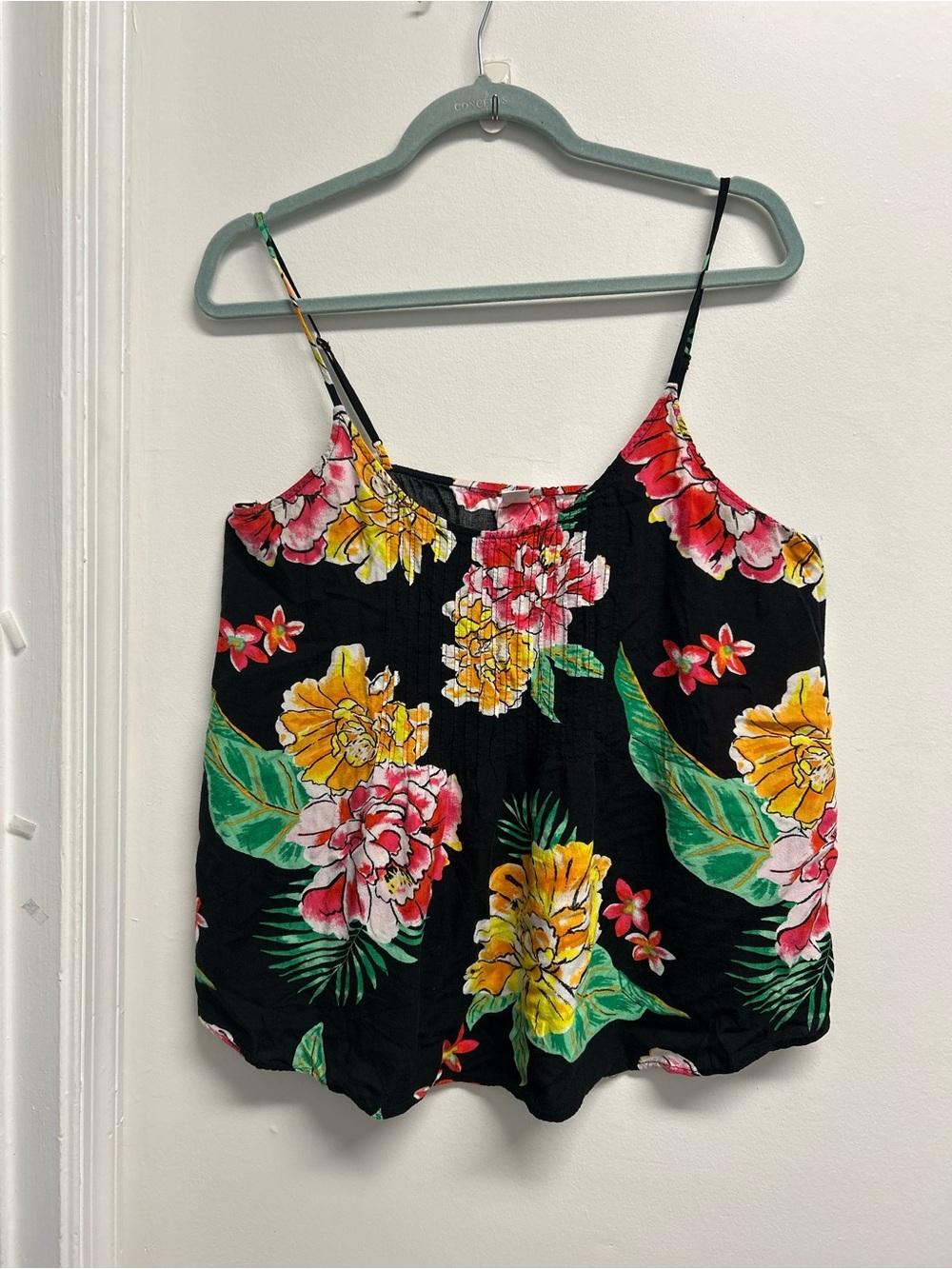 Tropical Pintuck Pleated Cami Tank by Old Navy